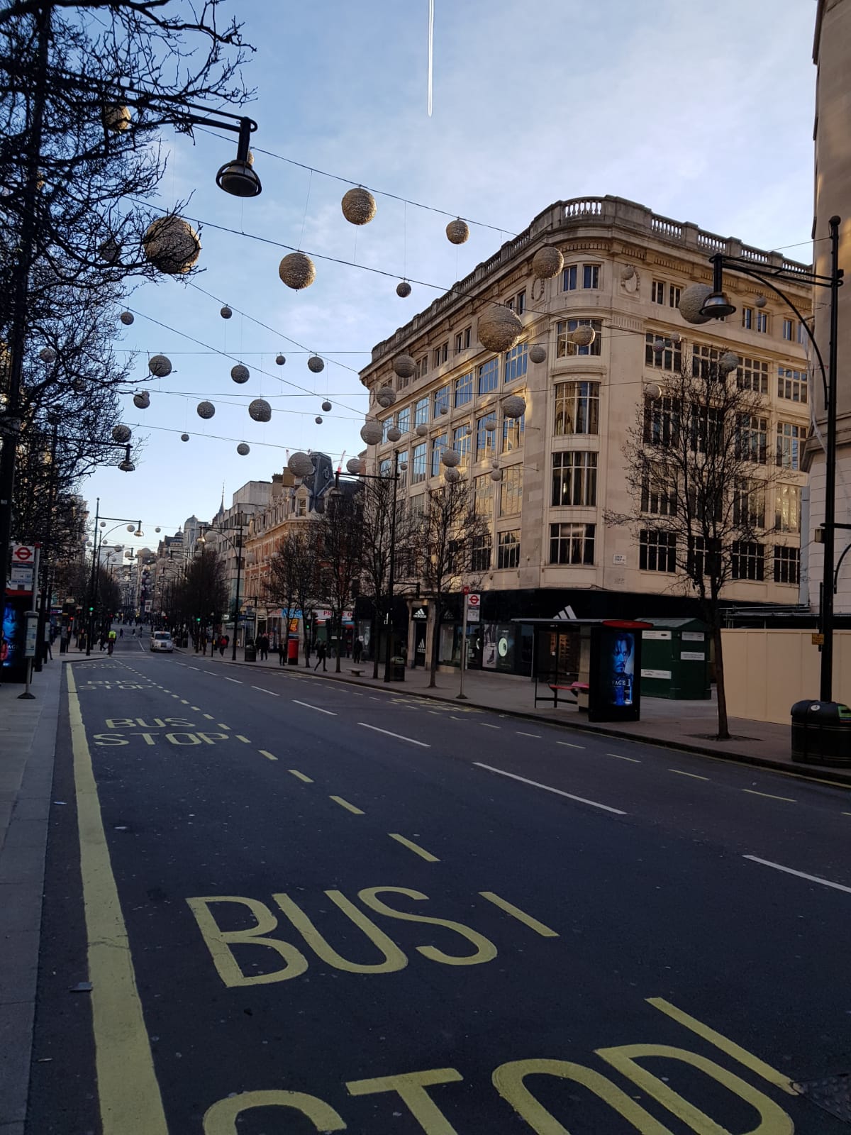 Oxford Street in London Weihnachten