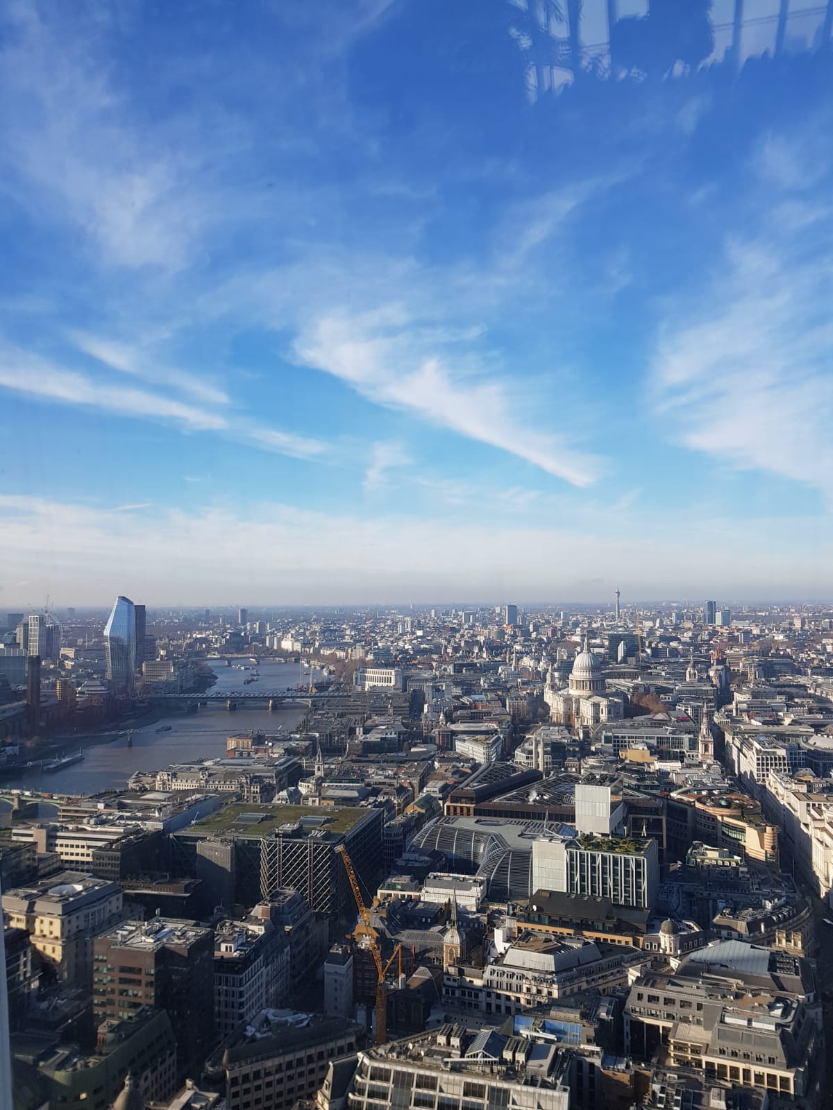 Blick auf London City und St. Pauls Cathedral