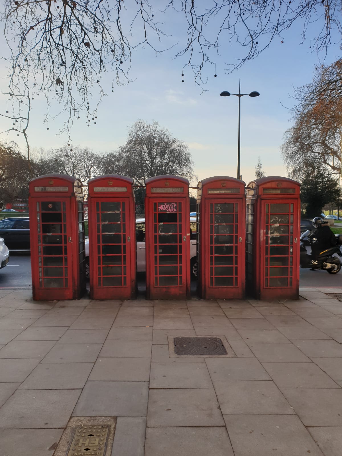 rote Telefonzellen in London